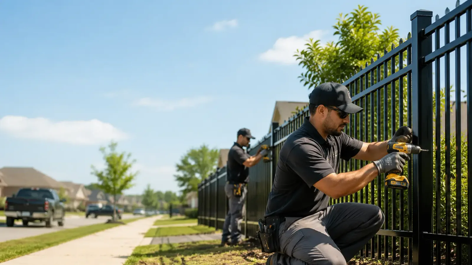 Metal Fence Installation in New Baden, IL